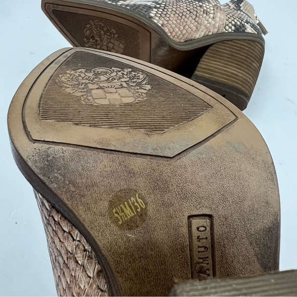 Vince Camuto Leather Snake Print Gigietta Ankle Bootie Size 5.5 - Picture 10 of 11